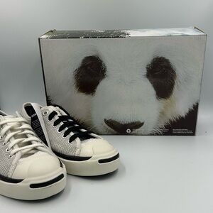 Converse CLOT Jack Purcell‎ OX White Pony Hair Sneakers Sz 5.5 Women - A00322C